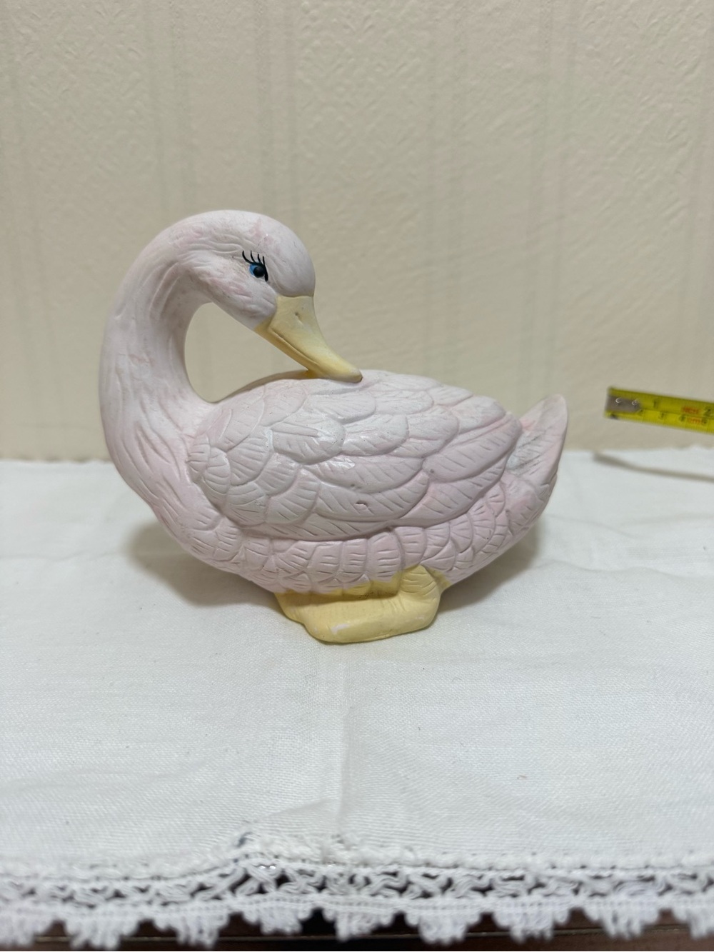 Ceramic Swan Figurine for Bird Lovers